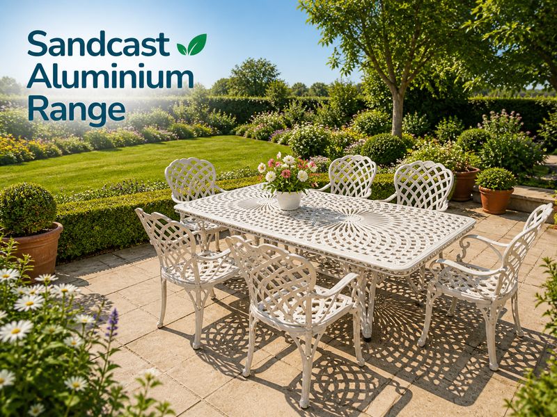 Ageless &amp; Beautiful! Patio Furniture - Sand Cast Aluminium Range