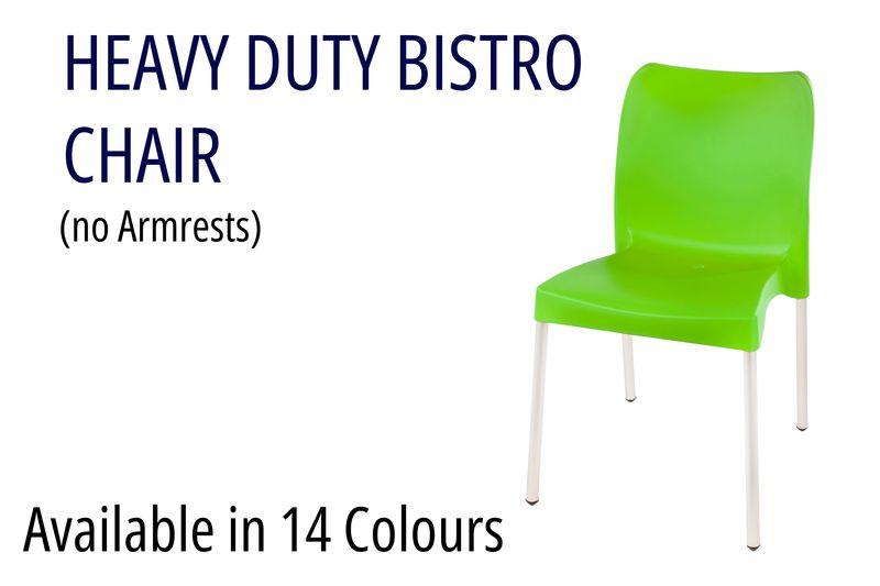 Heavy Duty Bistro Chairs - no Armrests