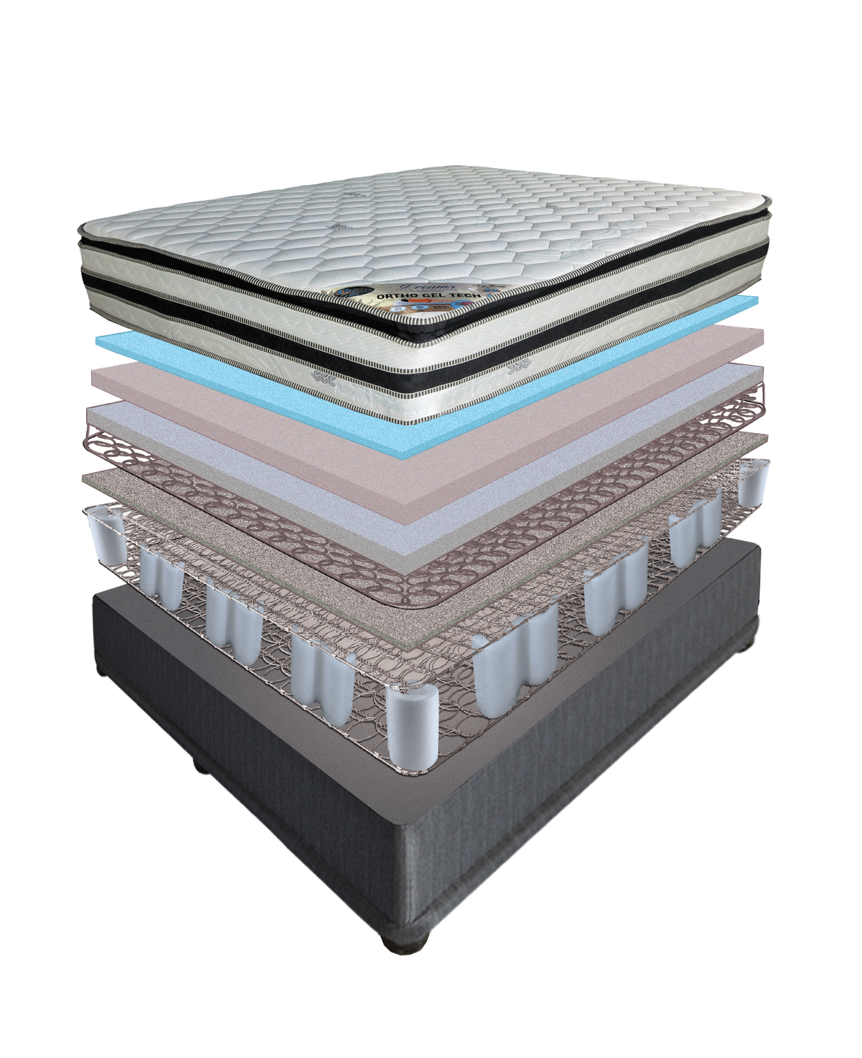 Ortho Tec Gel Base Set - King Size (183cm)