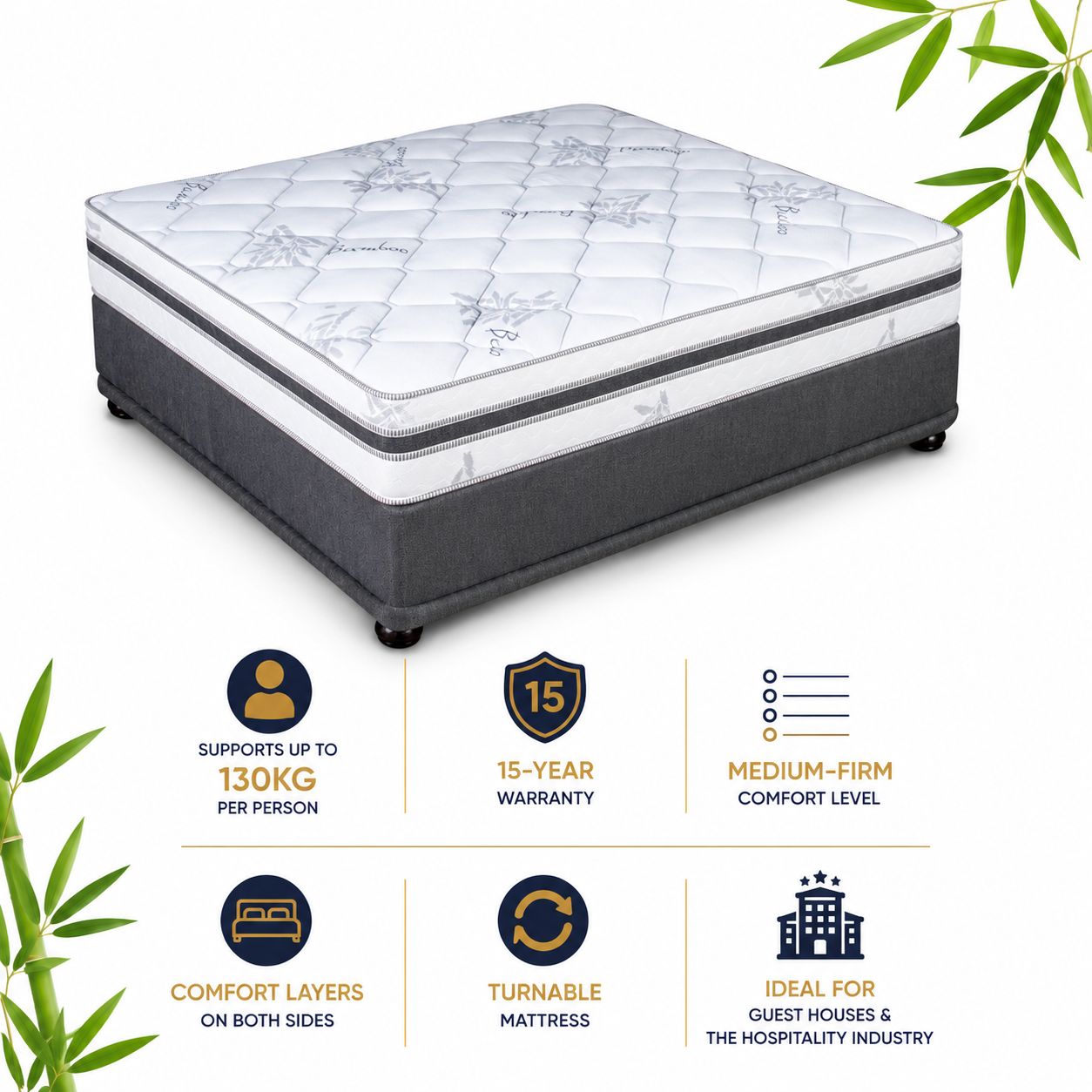 Supreme Support Base Set - Queen Size (152cm)