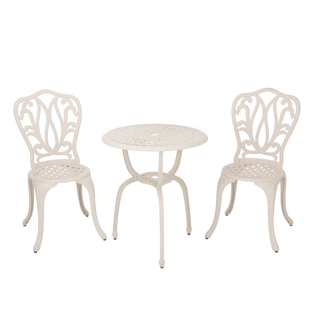 2 Seater Lisa  Patio Set with 60cm Round Elizabeth Table  - SAND