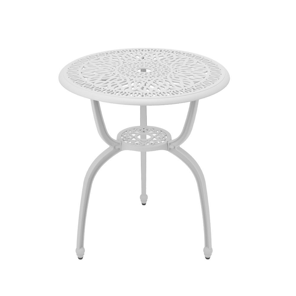 Elizabeth  Patio Table - 60cm Round - WHITE