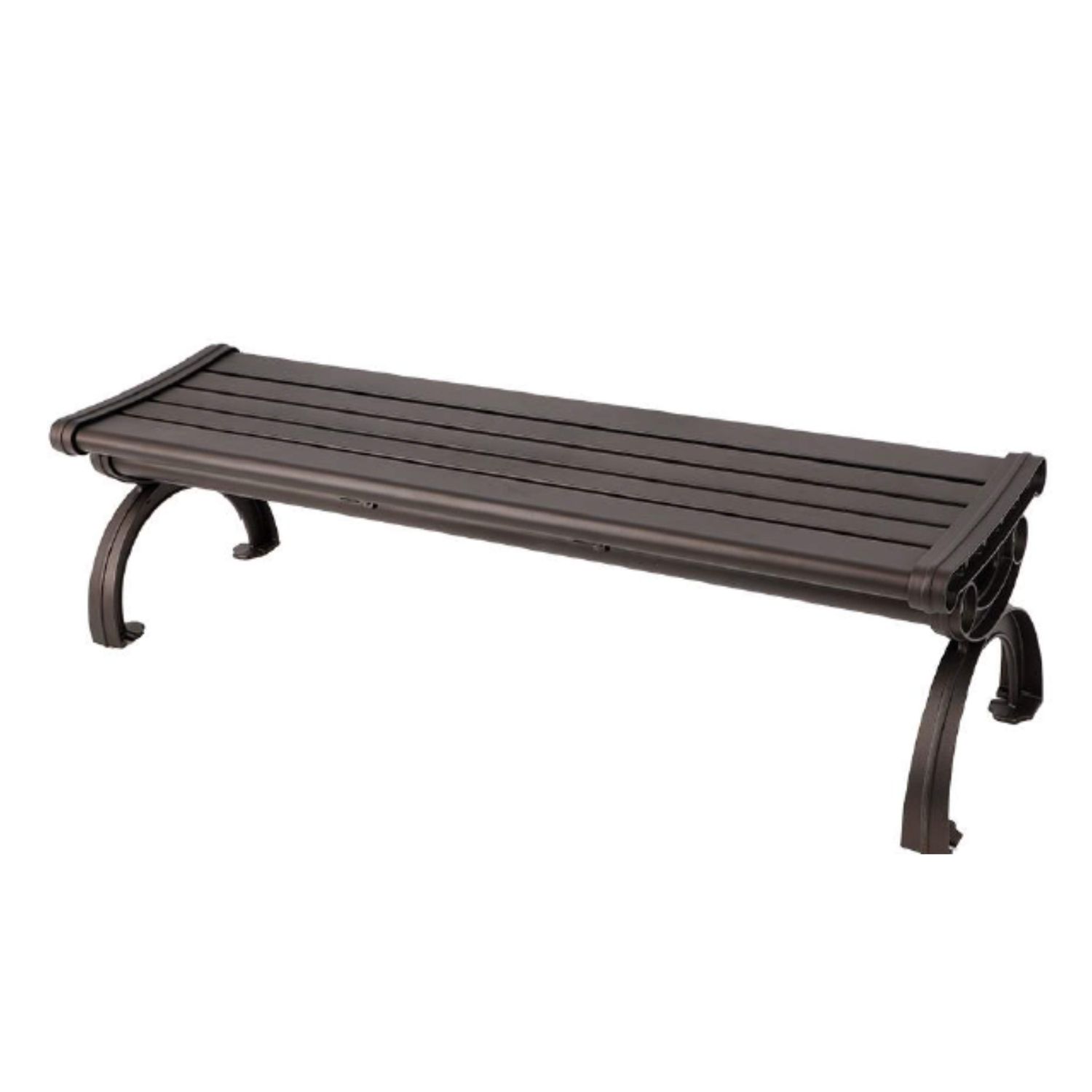 3 Seater London Park Bench (No Backrest)  - Copper