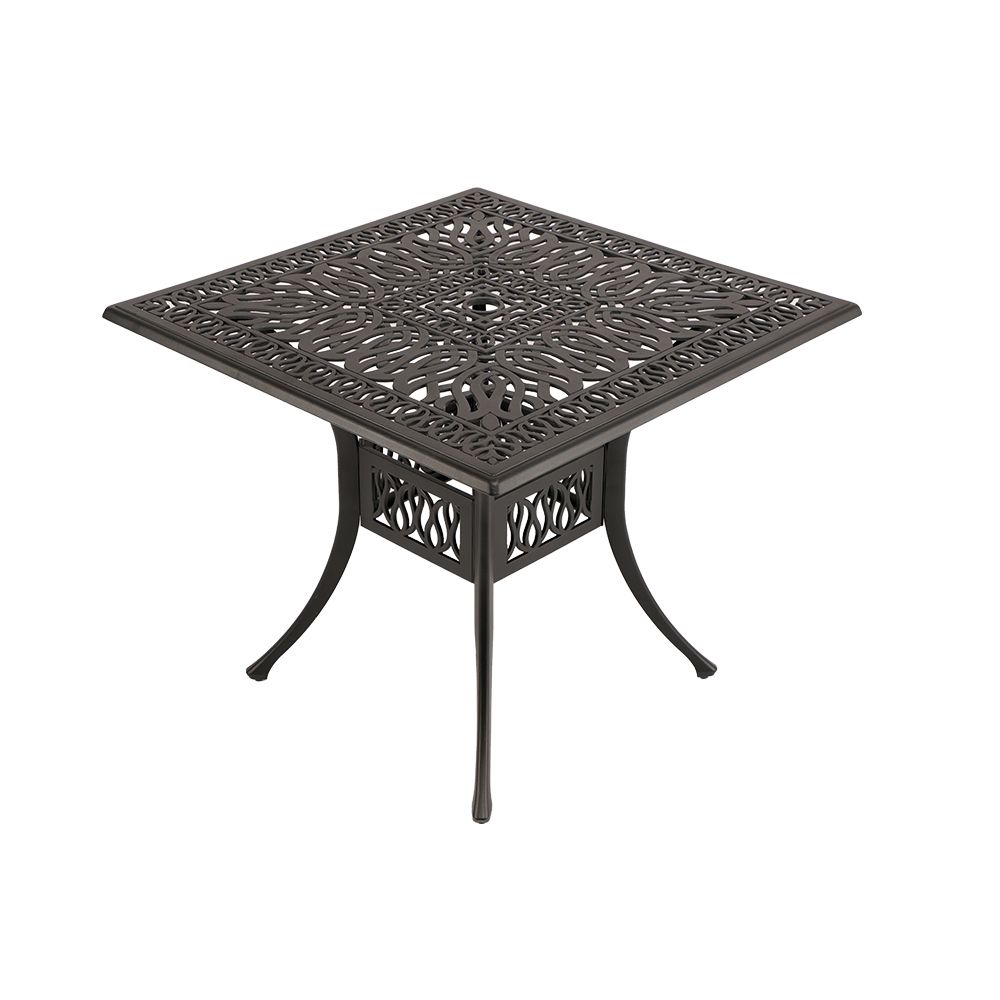 Elizabeth  Patio Table - 90cm x 90cm Square  - BLACK