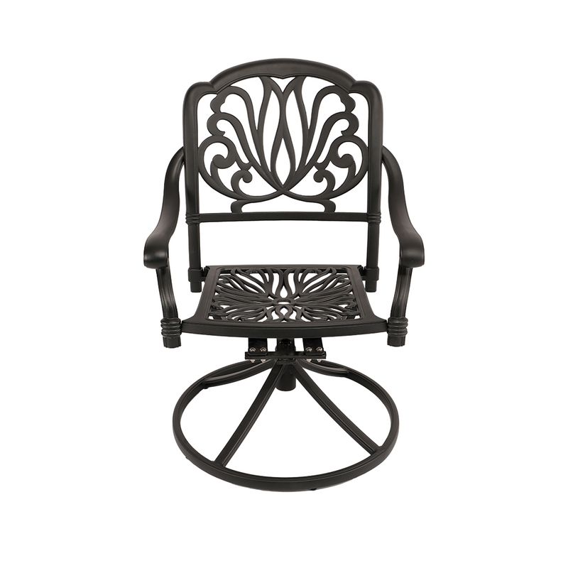 Protea Swivel  Patio Chair - BLACK