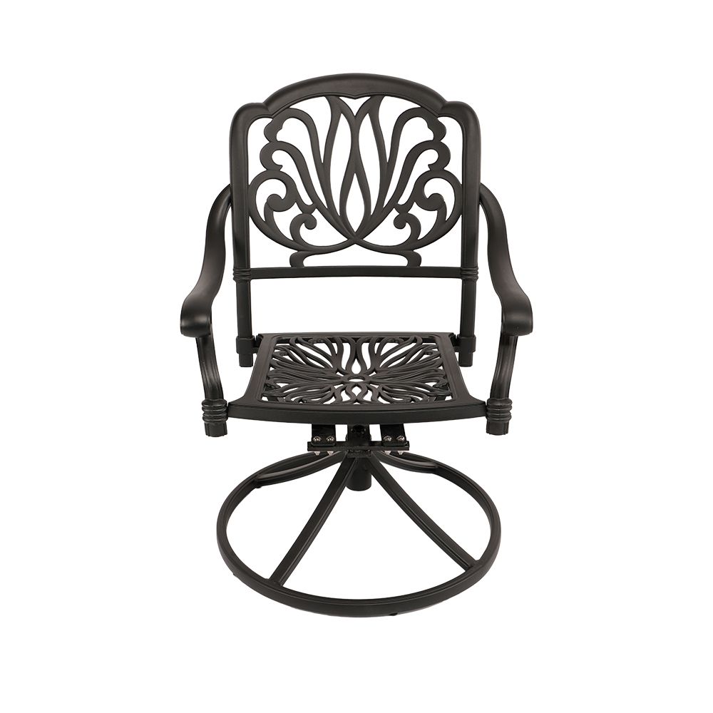 Protea Swivel  Patio Chair - BLACK