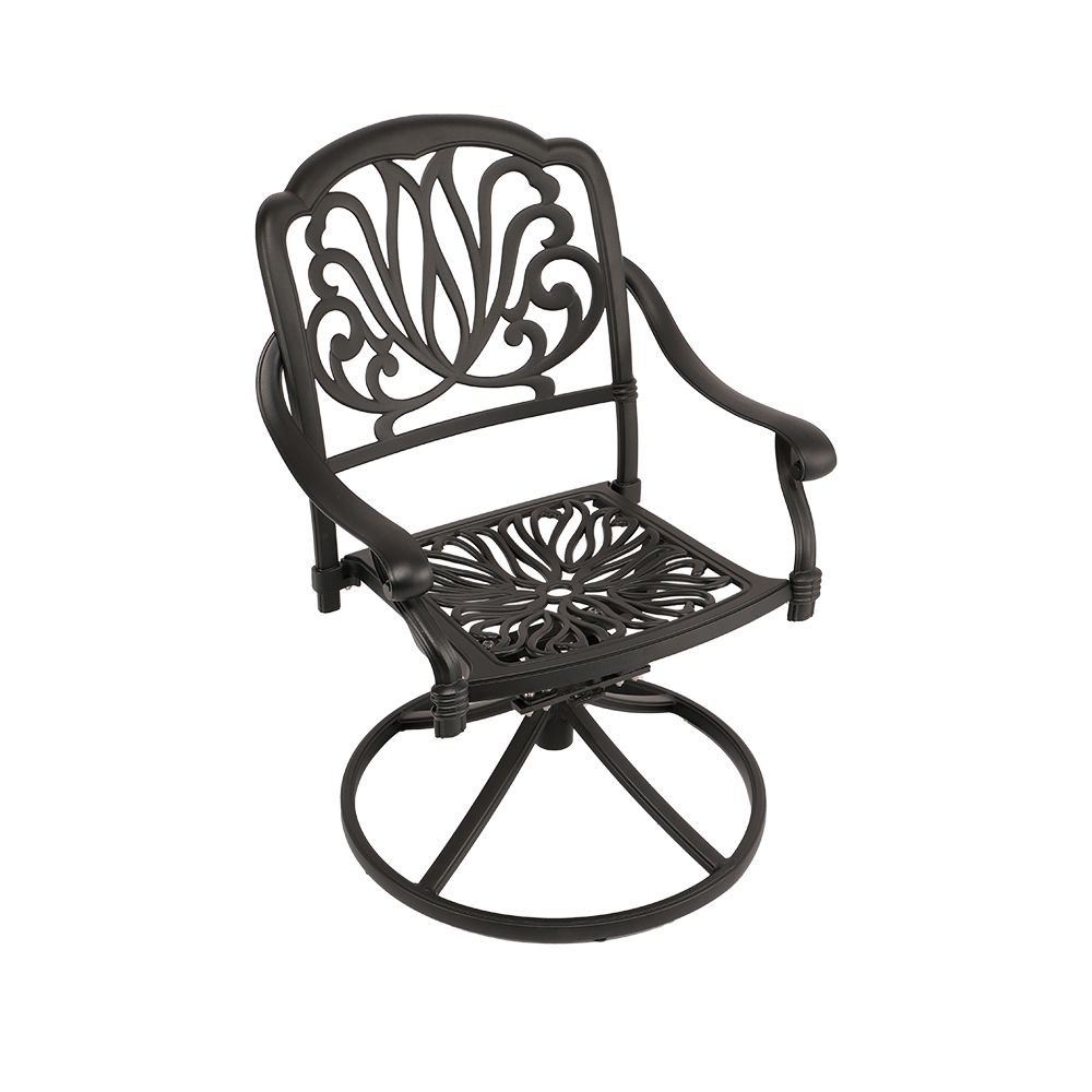 Protea Swivel  Patio Chair - BLACK