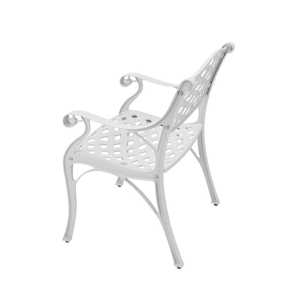Lattice Patio Chair - WHITE