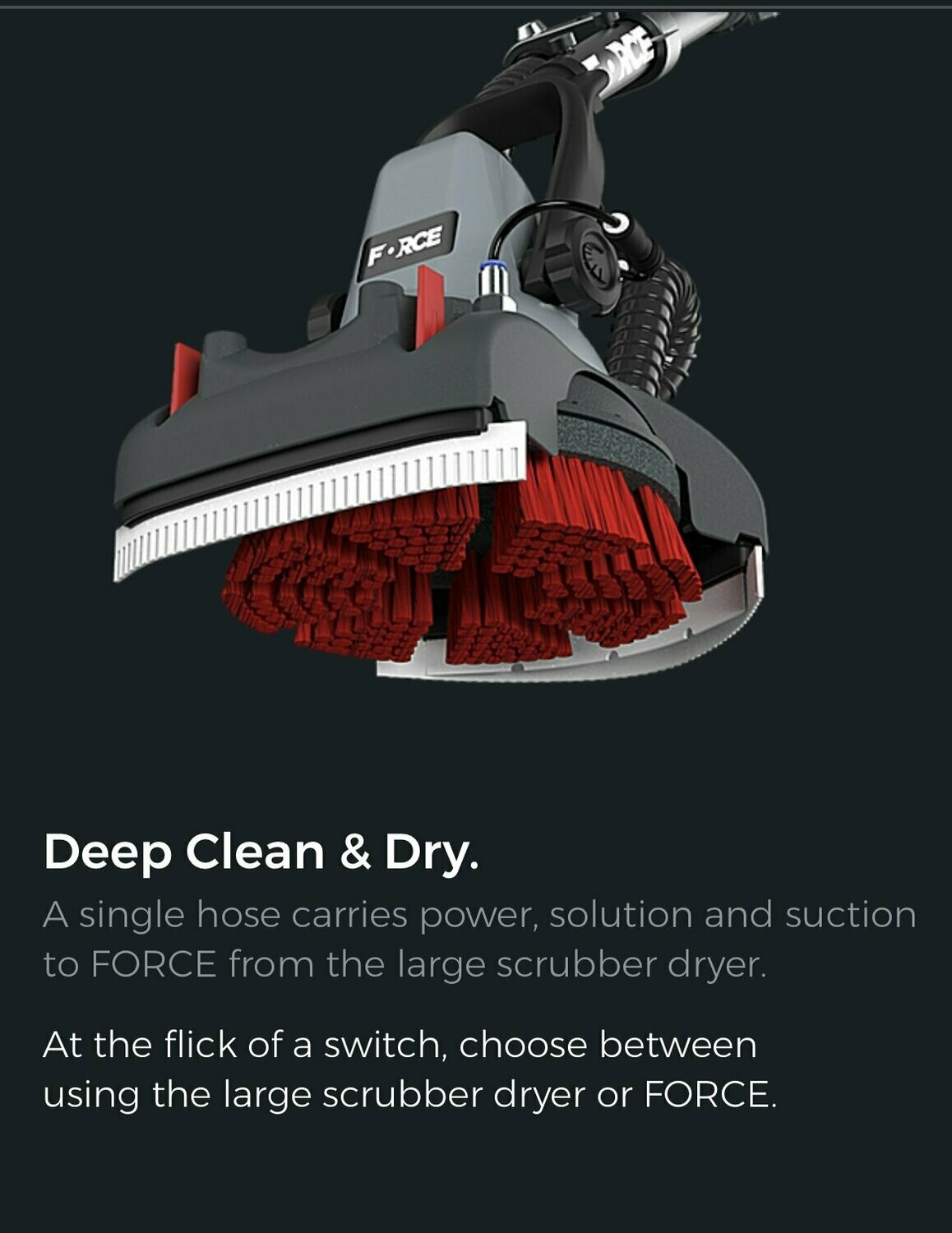 FORCEScrubber with Suction