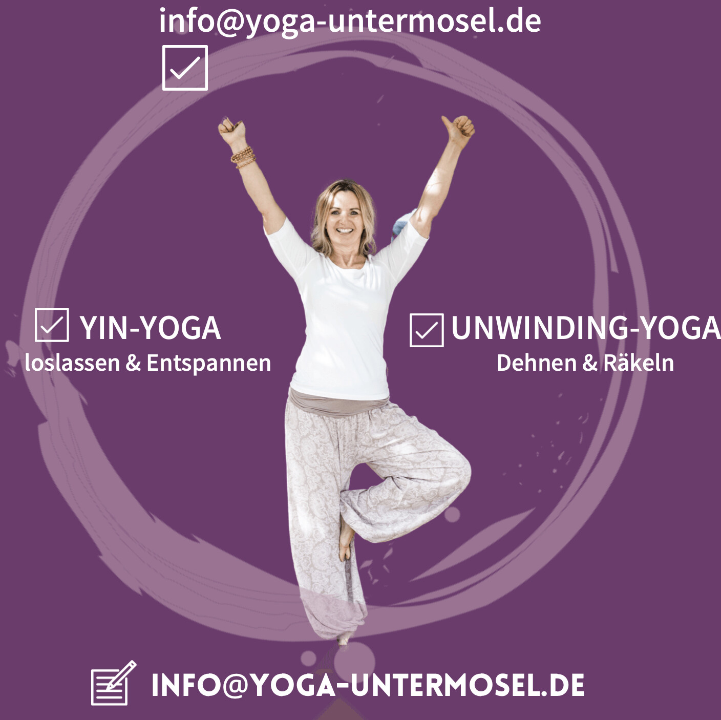 Unwinding-YOGA im Pfarrzentrum Kobern 10.6. + 17.6. 1.7.26
