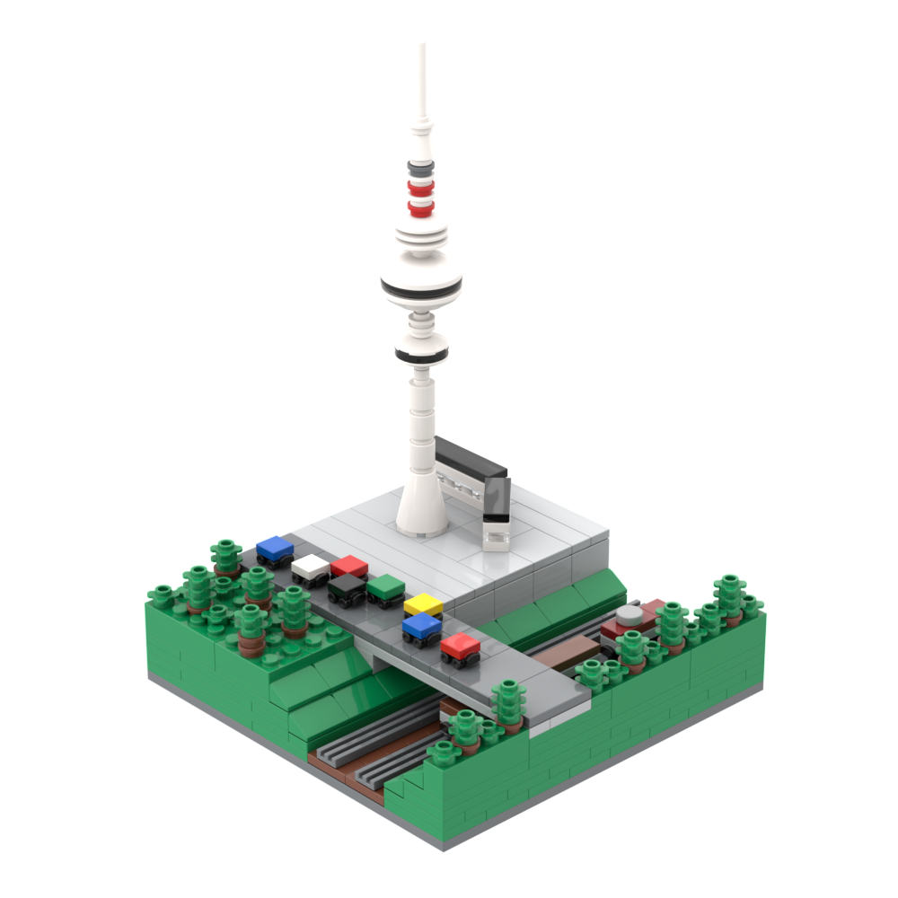 Anleitung für "Hamburger Fernsehturm" (Mini-Diorama) by de_brickbuur