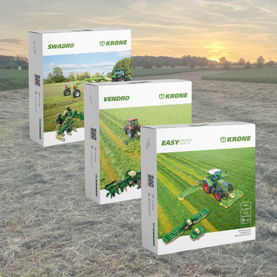 KRONE® Bundle: EasyCut, Swadro &amp; Vendro Anbaugeräte, 844 Klemmbausteine