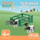 brickbuur Kids Treibewagen mit zwei Kühen