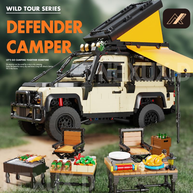 NEXUX.D 8101 Defender Camper, 2766 Klemmbausteine
