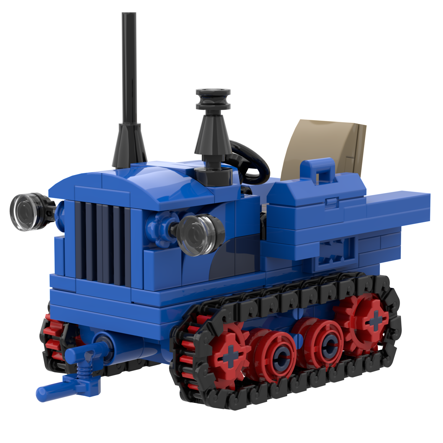 Hanomag K55 Traktor Klemmbausteine Modell 1:32