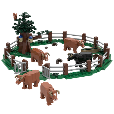 brickbuur Kuhweide mit Zubehör, 254 Bausteine