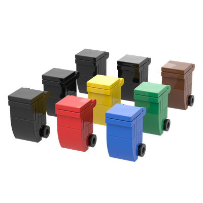 Mülltonnen, 9er Set Mülltonnen, 9er Set