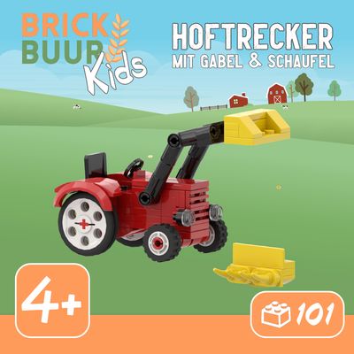 brickbuur Kids Hoftrecker mit Gabel &amp; Schaufel