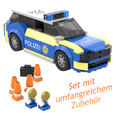 Polizei Streifenwagen B-5, 257+ Klemmbausteine