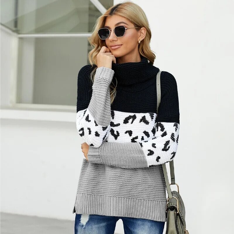 Genser med stående hals