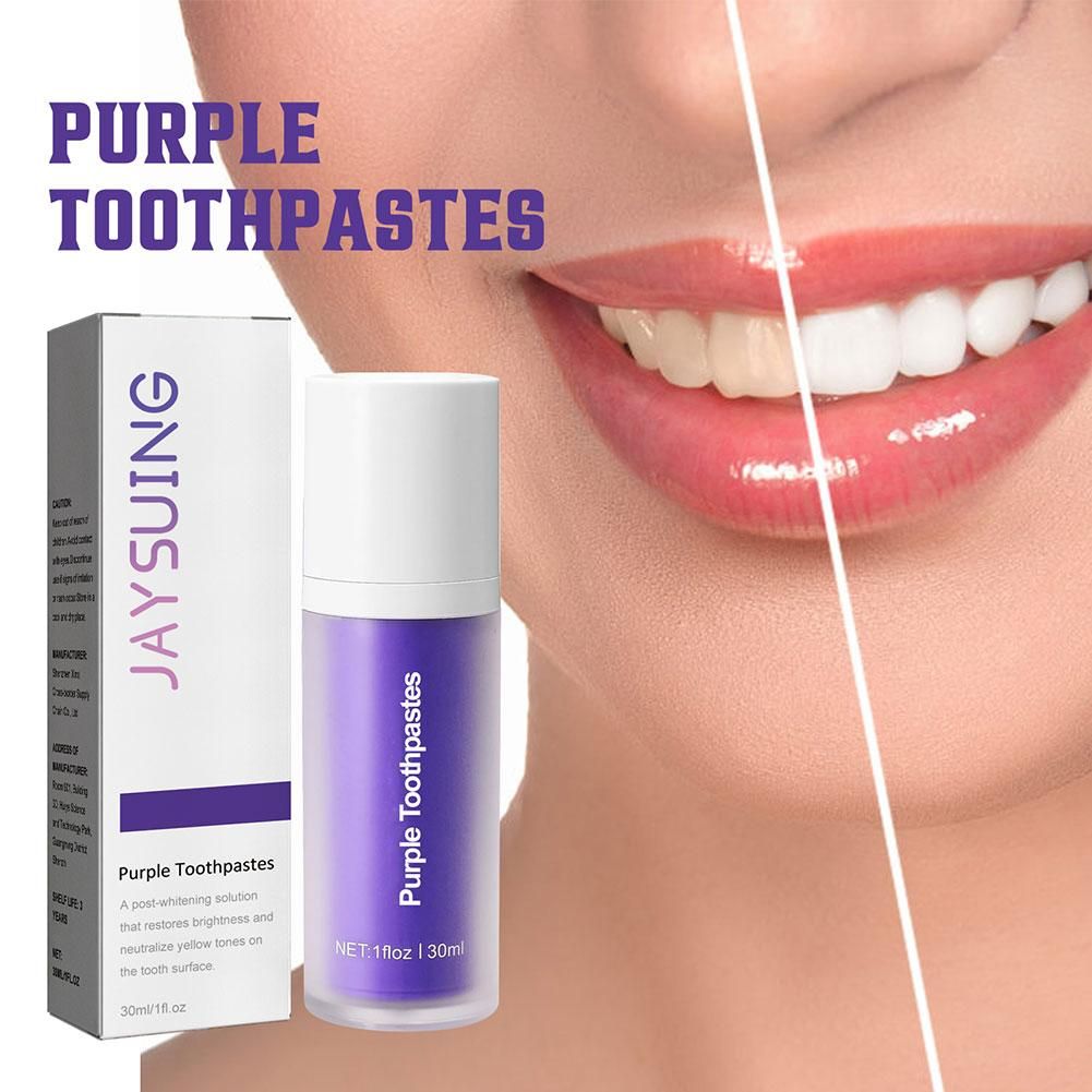 Teeth Removing Deep Smoke Stains Gingiva Protection Purple Orthopedic Toothpaste Effectively Cleans Oral Cavity Brightens
