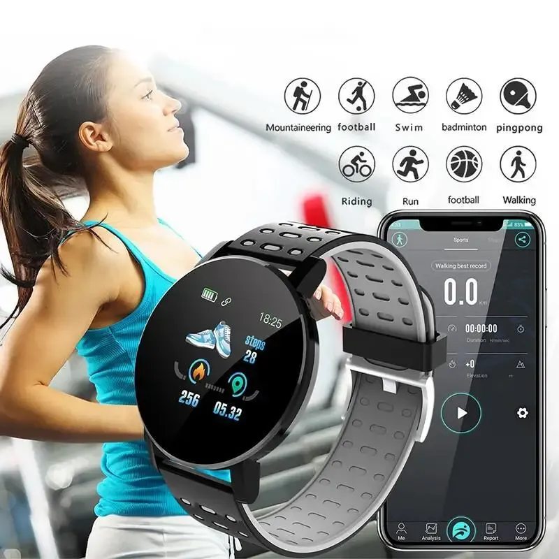 2024 Smart Watch Real-time Activity Tracker Heart Rate Monitor Sports Adults Kids 1.44