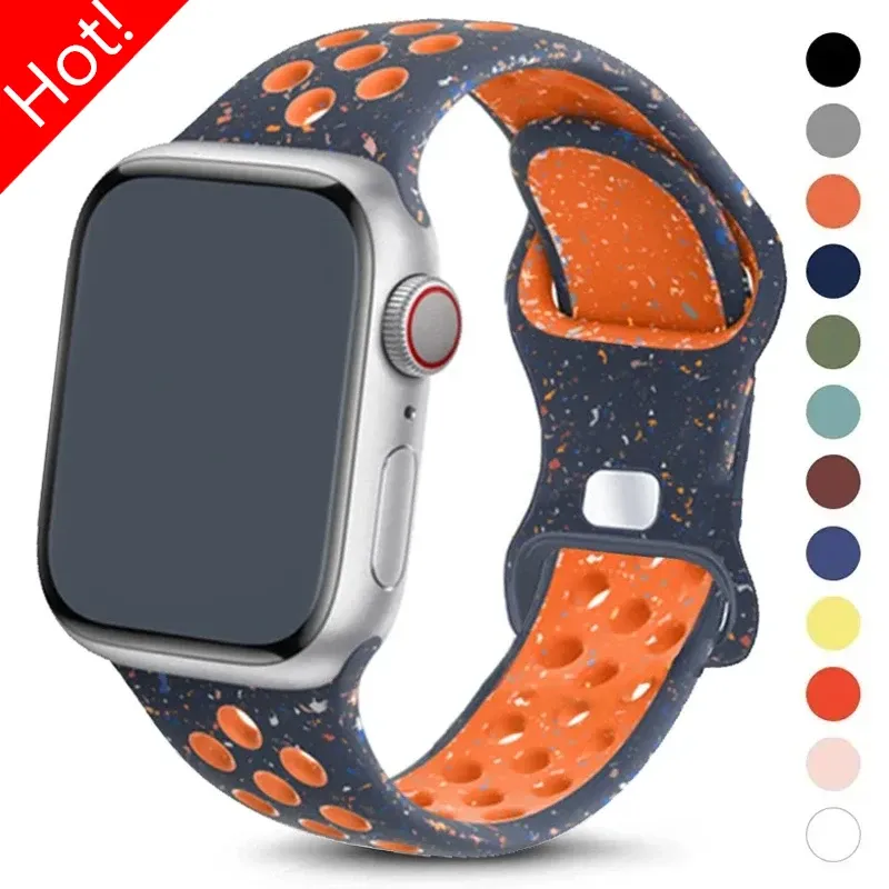 Original Strap for Apple Watch Ultra 2 Band 49mm S10 46mm 42mm 45mm 44mm 41mm Color Bracelet for IWatch Series 10 9 8 7 6 5 SE 4