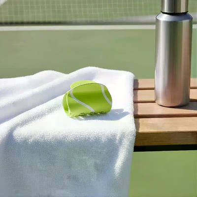 Acetic Acid Tennis Racket Design Hair Caw Shark Clip, Fashionable Headwear Acces