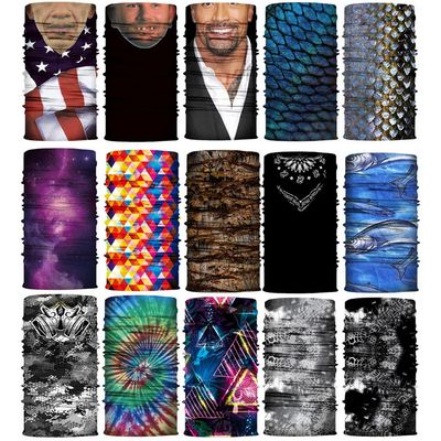 1PC Human Face Pattern Funny Scarf Sport Hand Band Men Women Bandanas Motorcycle Turban Magic Scarves Cycling Headband Mask