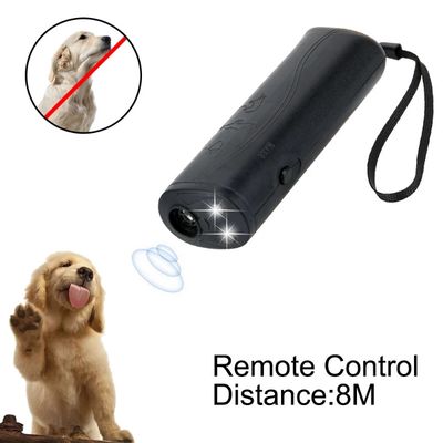 Dog Repeller Anti Barking Stop Bark Training Device Outdoor LED Ultrasonic Dog Training Repellents with Flash Light