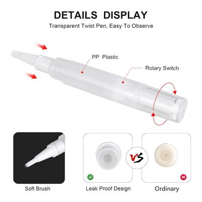 5/10/30Pcs 3ml 5ml Empty Cuticle Oil Pen Nail Oil Twist Pen with Brush Eyelash Growth Liquid Tube Cosmetic Lip Gloss Container