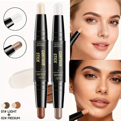 Double-Ended Dual-Purpose High-Light Trimming Stick Facial Foundation Concealer Long-Lasting Dark Circles Correcting Contour