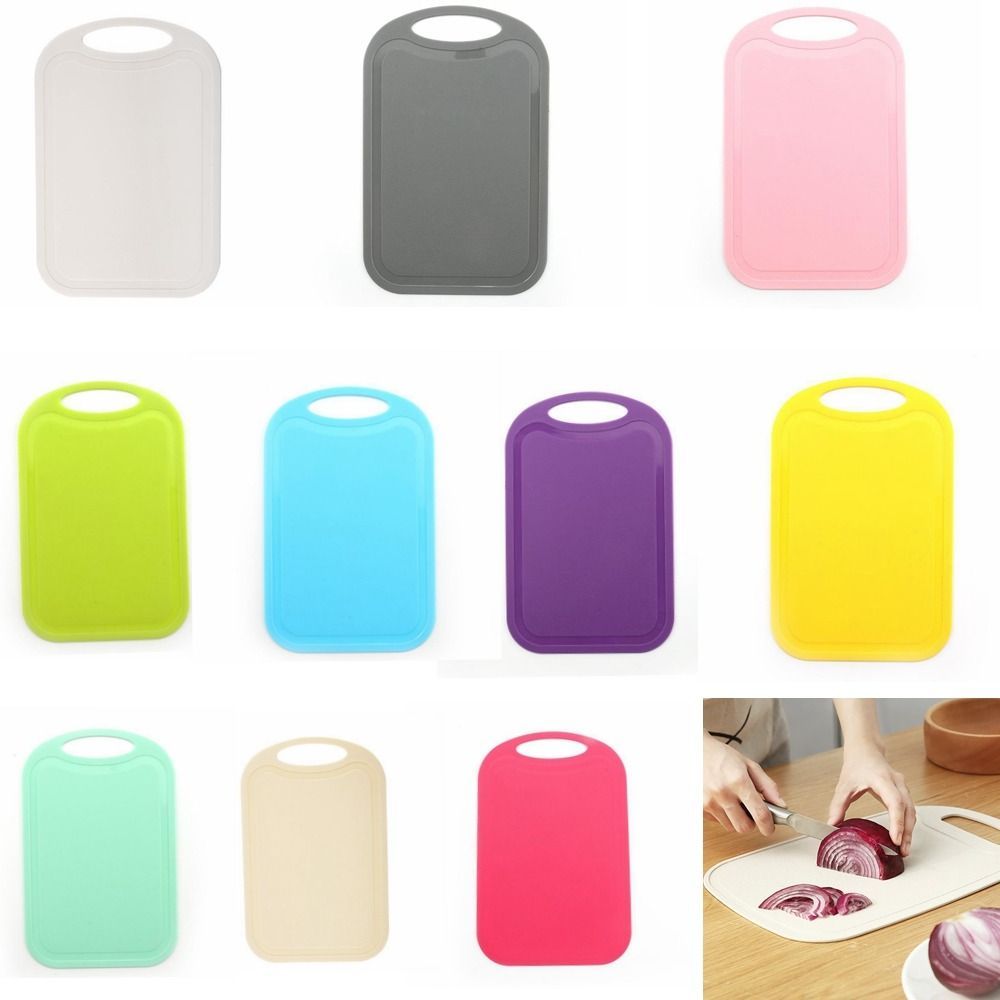 Plastic Chopping Board 25*16cm Baby Food Supplement Cutting Board Non-Slip Fruit Vegetable Chopping Board Kitchen Accessories