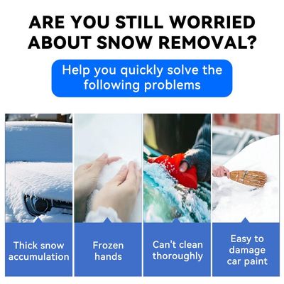 Scratch Free Ice Scrapers for Car Windshield with Foam Handle Universal Winter Snow Removal Tool Convenient EVA