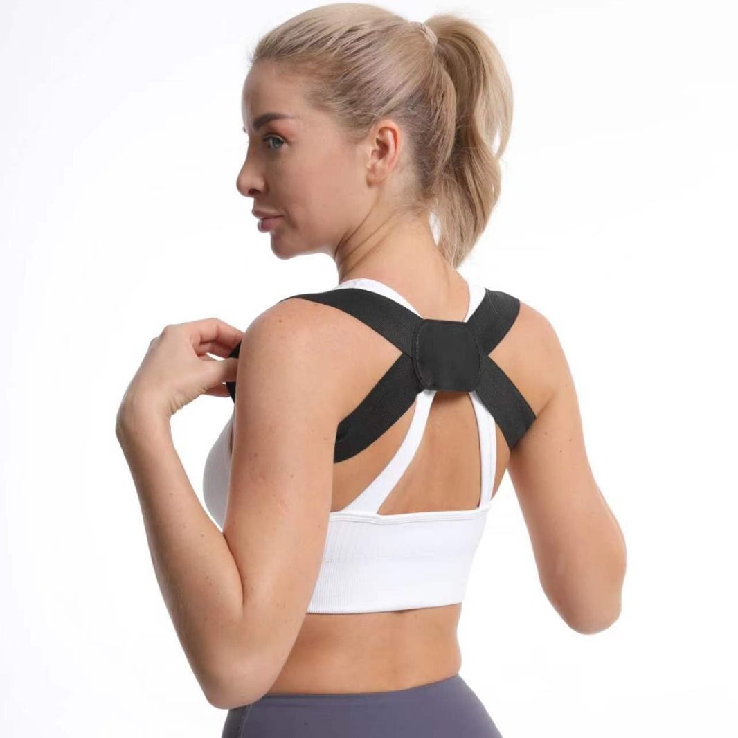 Back Belt Anti-hunchback Posture Correction Belt Back Elastic Belt For Sports Running Sitting Standing Posture Adult Kids