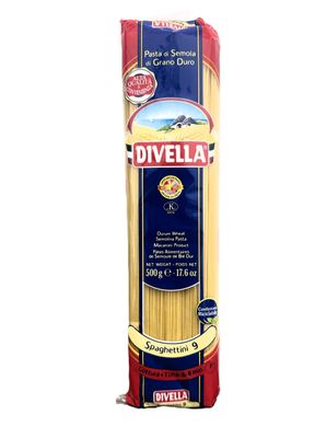 Pasta Divella Spaghetti n.9  500 grs