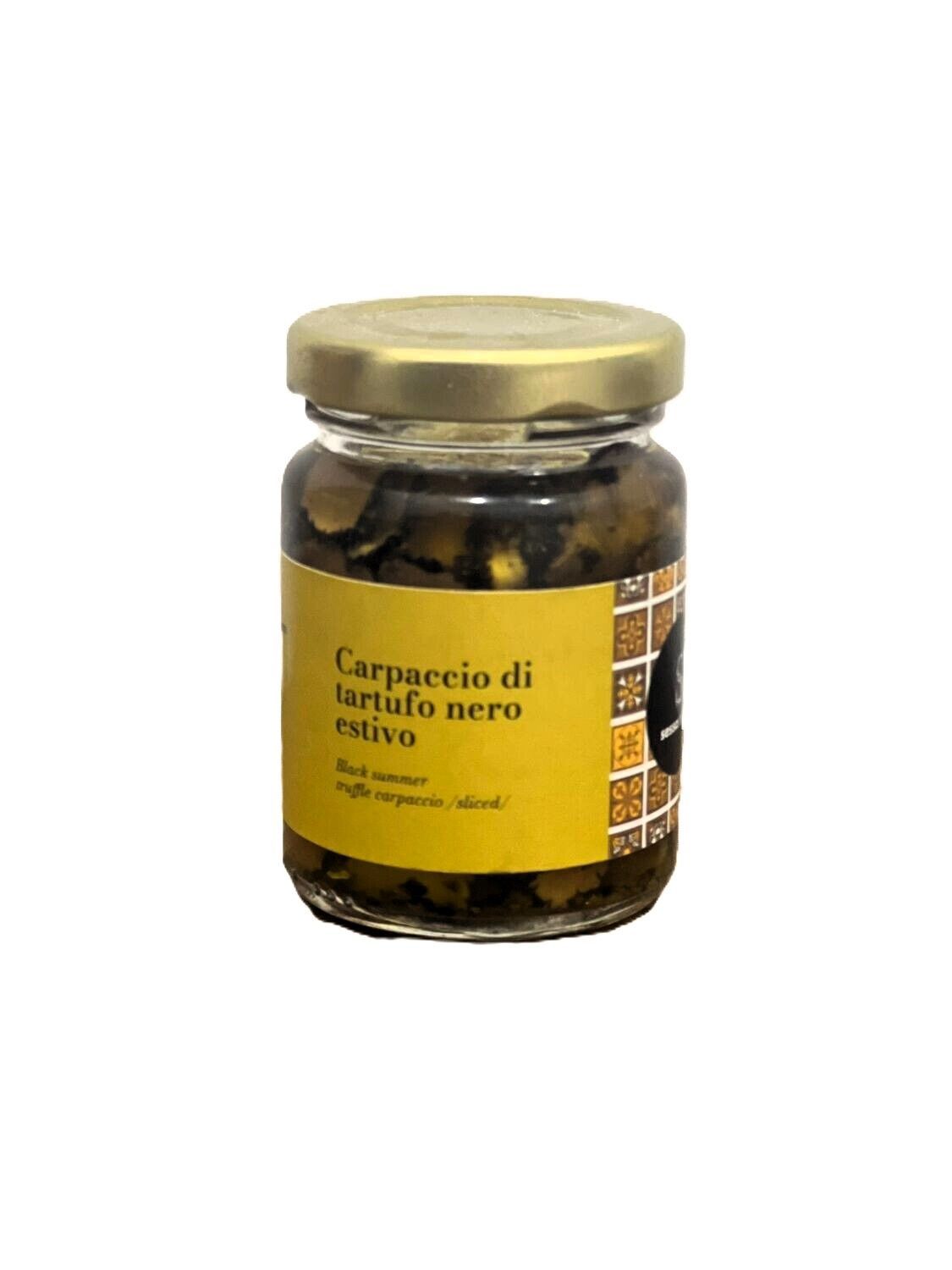 Carpaccio di tartufo nero estivo