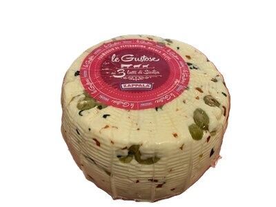 Caciotta Le Gustose Pep.Ruc. e Olive