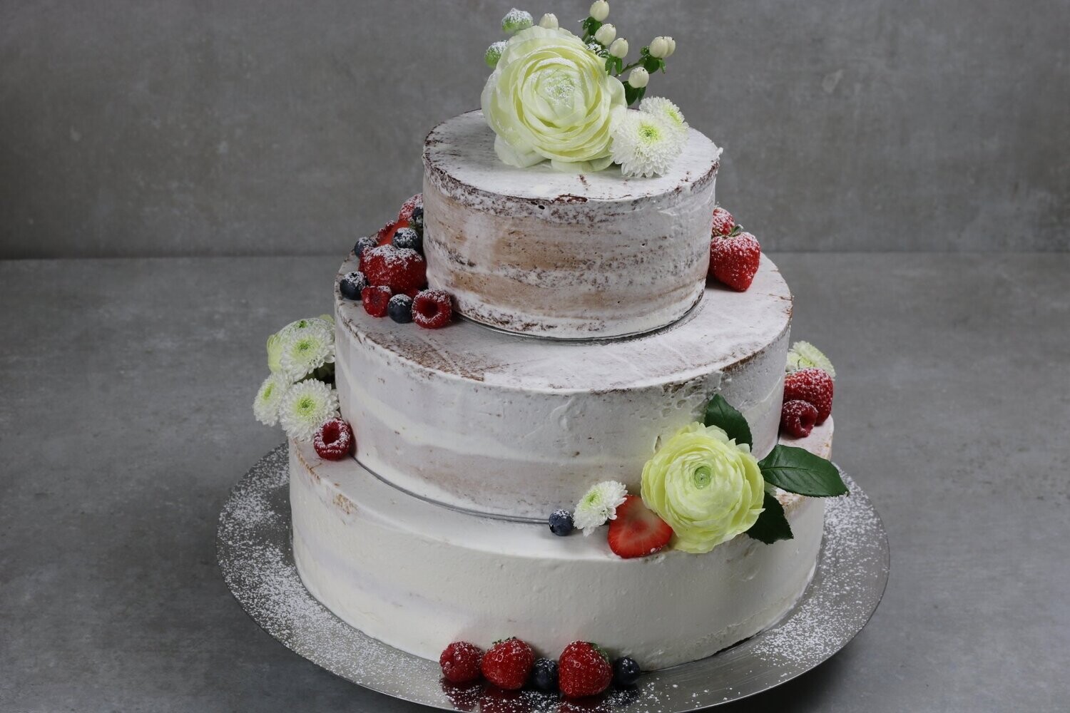 Hochzeitstorte Nakedcake