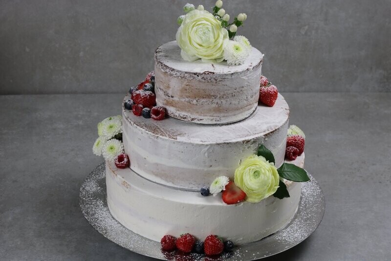 Hochzeitstorte Nakedcake
