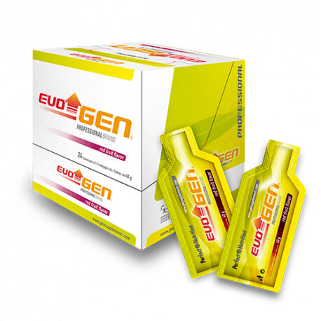 Evo Gen Gel Sabor Frutos Rojos / Caja de 24 geles de 40 gr c/u