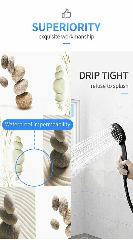Polyester Shower Curtain: Stone Design