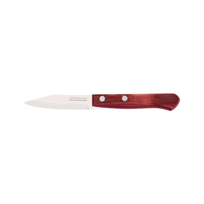 ბოსტნეულის დანა 3", წითელი Polywood ტარი