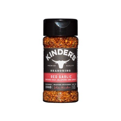 Kinder&#39;s Red Garlic Seasoning (ნივრით და წითელი Jalapeño წიწაკით) 65გრ.
