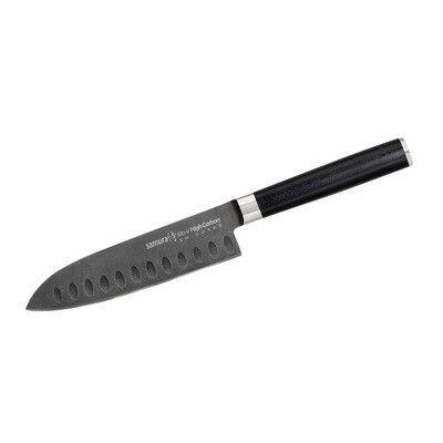 Samura MO-V Stonewash დანა Santoku პატარა 5.4&quot;