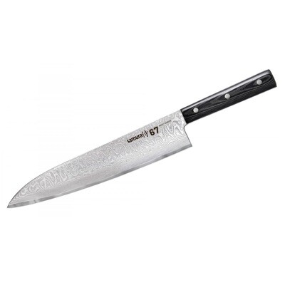 Samura Damascus 67 გრანდ შეფის დანა 9.4&quot;