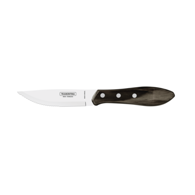 სტეიკის Jumbo დანა 5&#39;&#39; CHURRASCO,  ყავისფერი Polywood ტარი