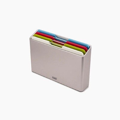 Folio™ საჭრელი დაფების ნაკრები სტანდარტული ზომის, 4 ნაჭერი, ვერცხლისფერი
