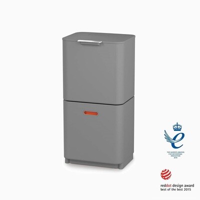 Totem Max Waste &amp; Recycling Bin, ნაცრისფერი, 60ლ.