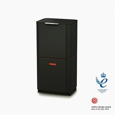 Totem Max Waste &amp; Recycling Bin, შავი, 60ლ.